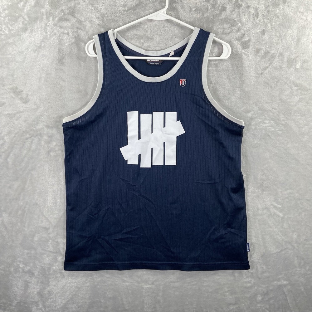 UNDEFEATED Tank Top Shirt men's Large Mesh Pullover Athletic Streetwear Active